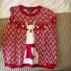 33 Degrees XL Llama Holiday/Winter Sweater
